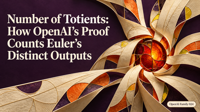 Number of totients artwork shows separate ribbons converging into one output, with the full article title.