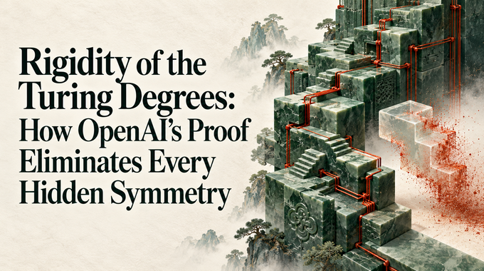 Rigidity of the Turing Degrees shown as a unique jade structure resisting a displaced duplicate.